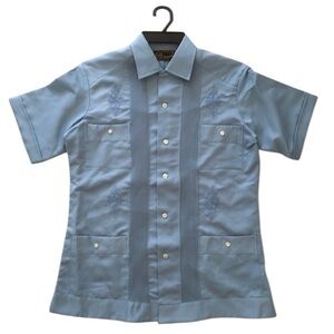 NWOT Novelo Guayaberas Finas button up shirt Men’s 36